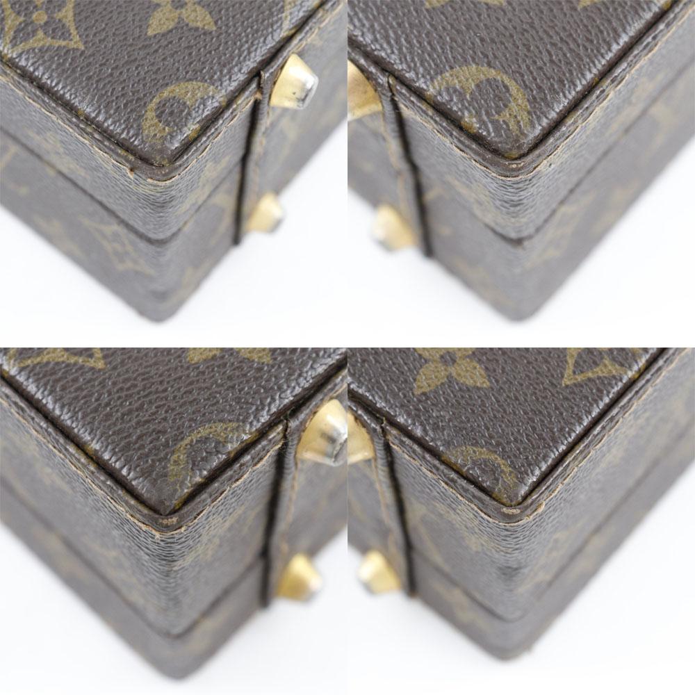 Louis Vuitton Crusher Business Bag M53124 Attache Case Brown Monogram Canvas Unisex Used
