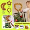 Christmas Tree Golden Star Moon Heart Decoration Christmas Tree Top Shiny Decoration New Year Party Home Interior Decoration