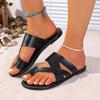 Fashion Women Sandals Outside Casual Beach Women Shoes Summer New Flats Flip Flop Sandals Walking Clip Toe Roman Ladies Slides