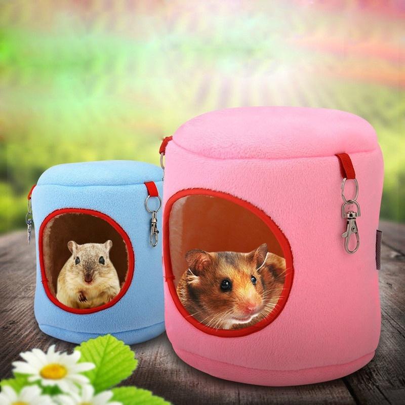 Pet Cute Soft Hanging Bed Little Pet Rat Warm Bed Rat Hammock Squirrel Winter Toys Pet Hamster Cage