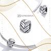 Charms Pattern Zircons 925 Bead Charms Tread Pendant