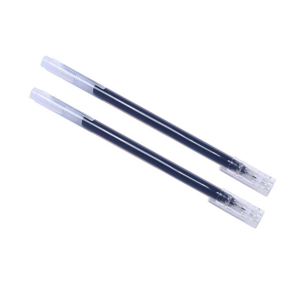 2Pcs Gel Ink Pen Comfort Grip Smoothly Write Large Capacity Ink Fine Point Signature Pen for Students Office Supplies