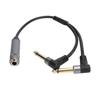 6.35 mm TRS Stereo to Dual 6.35mm TS Mono Y-Splitter Insert Cable 6.5mm Female to Male Audio Breakout Cable for Speaker MixerGood product