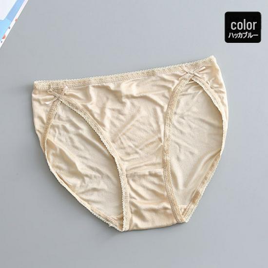 Roupa Íntima de Seda de Amora Feminina de Alta Qualidade Tangge: Calcinhas/Cuecas Sexy de Cintura Baixa