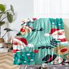 Christmas Theme Printed Blanket - Perfect for Couch, Bed, Travel & Outdoor Use | Machine Washable, Cozy & Durable.