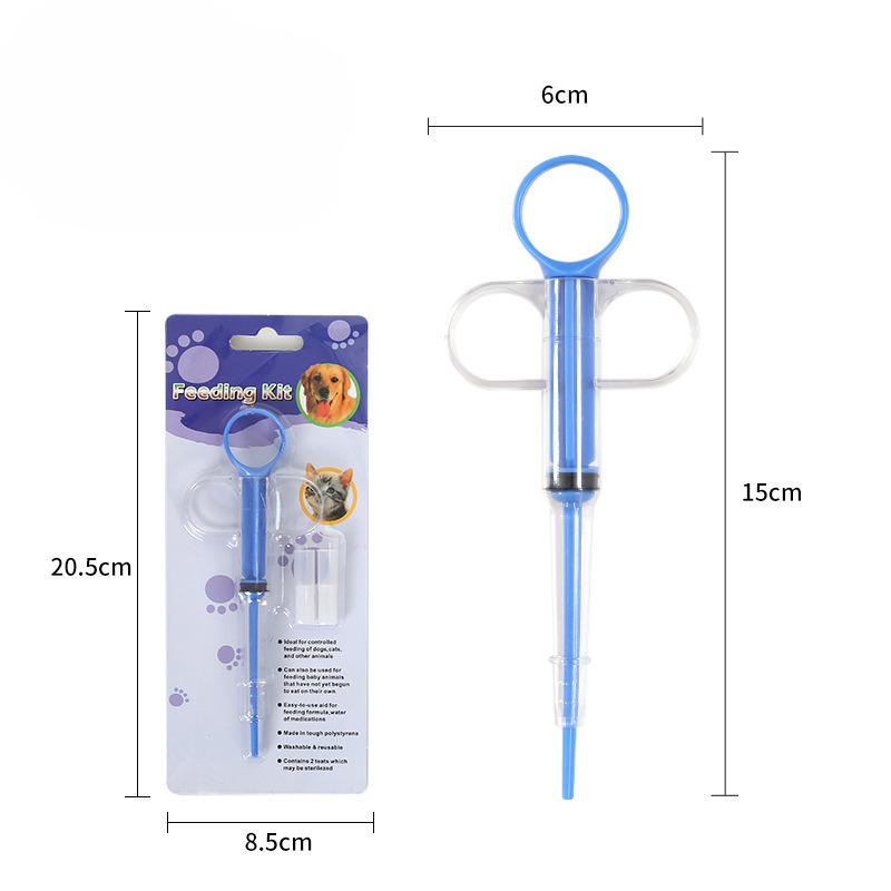 Pet Liquid Medicine Feeder For Dogs And Cats Adjustable Plastic Pill Feeder With Silicone Head For Feeding Supplements