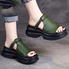 Muffin Thick Bottom Outside Wear Half Slippers Women Heightening Fish Mouth Sandals Drag Summer Versatile Mom Shoes