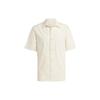Originals Trefoil Logo All Over Print Single-Breasted Short Sleeve Shirt Men Shirts Beige IC8879