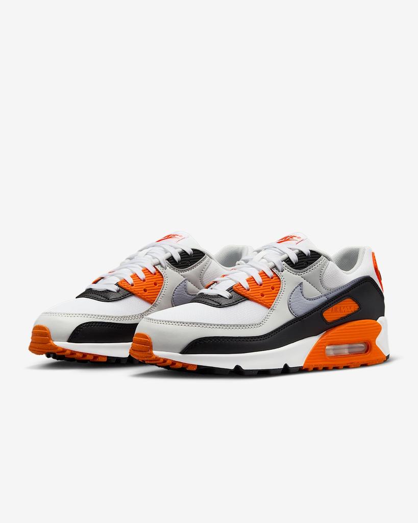 DH8010-108 Nike Air Max 90 White Photon Dust Black Wolf Grey (Women's)