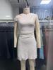 One-Shoulder Slim Fit White Dress: Elegant European & American Design, Sexy Hip-Hugging Silhouette
