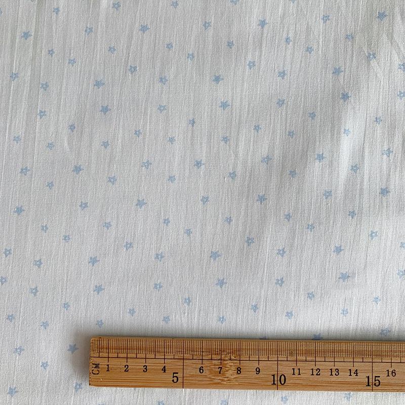 

1м 100% Хлопковая Ткань Синяя Клетка Горошек Цветочный Цифровая Печать Ткань для Одежды Домашней Одежды Постельного Белья Скатертей Штор DIY 1m