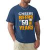 Cheers And Beers To 50 Th Years Old T Shirt 50Th Birthday Tee Beer Lover Funny Harajuku Tops Fashion Classic Tee Shirt#Color