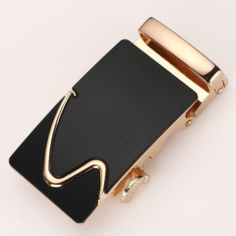 Mens Fashionable 35cm Automatic Buckle Waist Belt Durable Metal Design For Business Casual Or