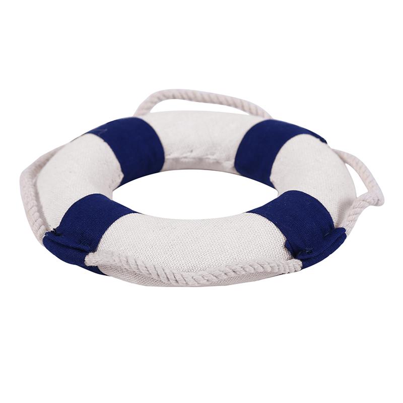 Creative Red Blue Two Colors Mediterranean Style Optional Craft Lifebuoy Hanging Lifebuoy Home Living Room Decoration Ornaments