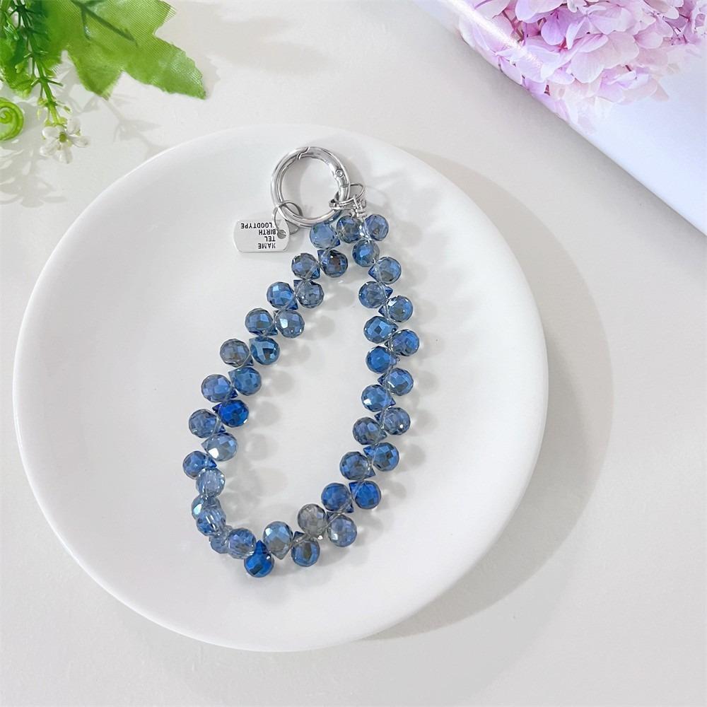 Detachable Crystal Bead Pendant Glitter Wrist Crystal Chain Stylish Bag Pendant  for Women Girls