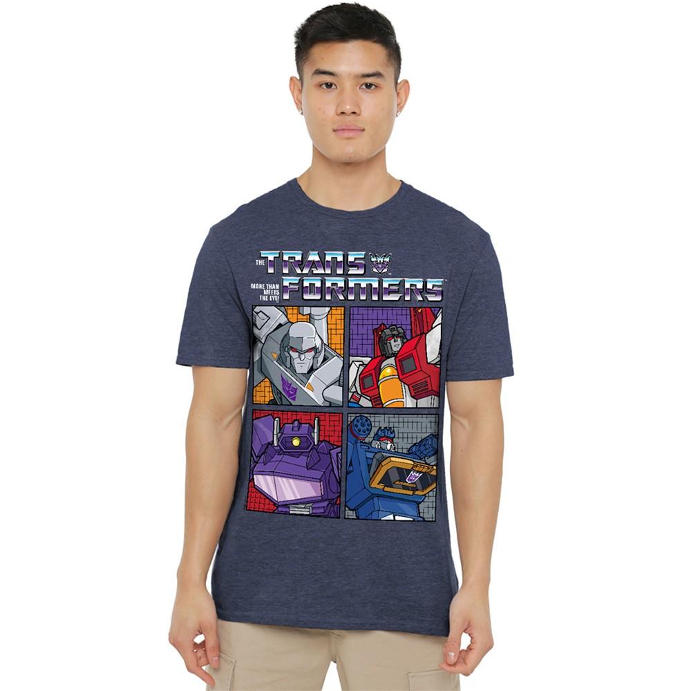Transformers Generations Retro Villainous Decepticon Grid T-Shirt S-3XL Navy S