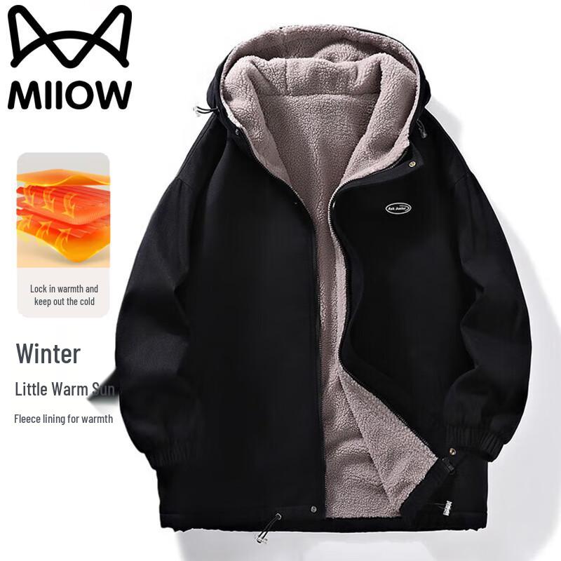 

Maoren Men s Hooded Thickened Winter Padded Jacket L
