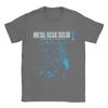 Men T-Shirts Metal Gear Solid 2 Vintage Pure Cotton Tee Shirt Short Sleeve Snake and Raiden Cover T Shirts  Collar Tops Unique
