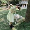 French Princess Style Dress with Soft Dresses Bubble Sleeves