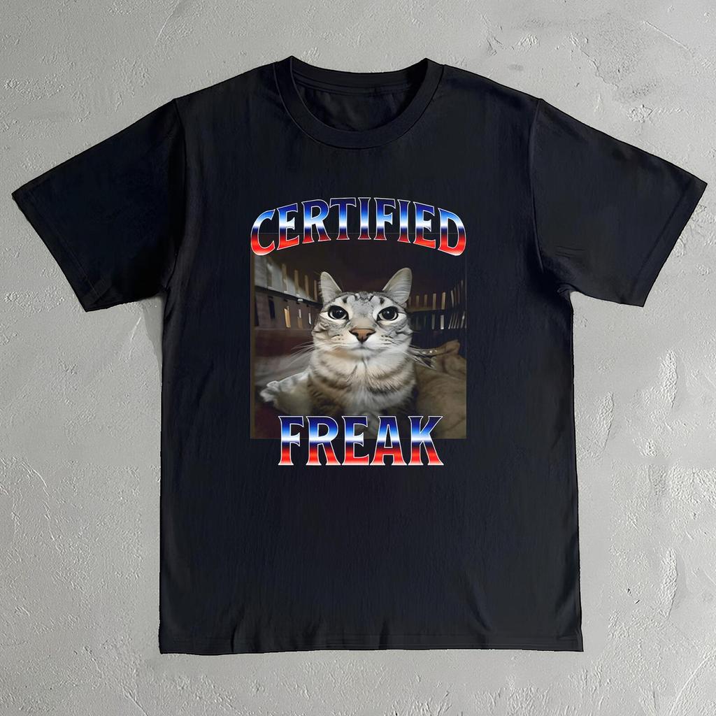Certified Freak Cat Meme Shirt: Funny Cat T-Shirt
