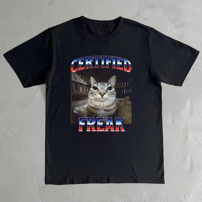 Certified Freak Cat Meme Shirt: Funny Cat T-Shirt