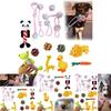 Kit de 6x Brinquedos de Corda para Cães Resistentes e Duráveis Nó de Mastigar Bola Pet Filhote Urso Brinquedo de Algodão Atacado
