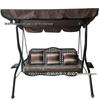 Wrought Iron Hanging Chair: Double Swing for Kids and Adults, Indoor & Outdoor Use, Ideal for Balcony or Courtyard.