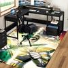 1pc Power Rangers Green Ranger Anime Cartoon Design Office Chair Mat Non-Slip Carpet for Home Decor, Suitable for Office, Living Room, Bedroom, Game R