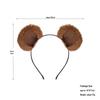 Cartoon Bear Plush Headband: Cute Bear Ears Rabbit Fur Hair Clip for Face Washing