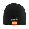 España Flag Knitted Hat For Men Women Knit Hats Winter Beanies Skull Cap Unisex Black Soft Warm Winter Hat Print Beanie Hat