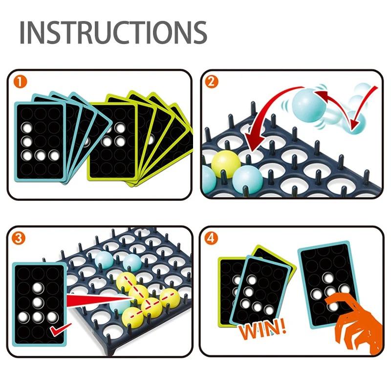 Children's Desktop Bouncing Ball Game Party Throwing Interactive Fun Party Social Table Games Suitable for Family Gifts