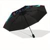 1pc Sword Skull Automatic Open/close Umbrella, 8-Rib sturdy structure, Portable Travel Umbrella, Parties, Everyday Use, 11130