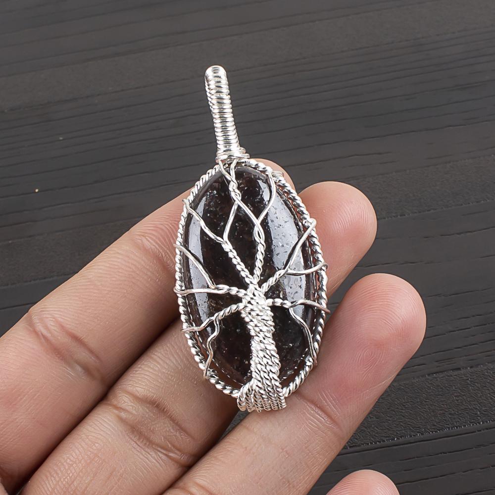Natural Bronzite Gemstone 925 Sterling Silver Jewelry Designer Pendant 1.78  AJP-1558