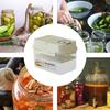 4L Velký japonský lis na nakládanou zeleninu Výrobník kysaného zelí Hermetická zavařovací sklenice s lisem Fermentační nádoba na okurky, olivy a kimchi
