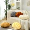 Pillow Cushion Soft Textured Vibrant Color Shell-Shaped Stuffed Throw Pillow Soft Wear Resistant High Elasticity Floor Cushion