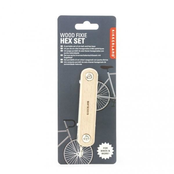 Kit de clés pour vélo - KIKKERLAND - Universel - 6 clés hexagonales à têtes sphériques