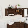 VidaXL Wall-mounted Bathroom Cabinet Brown Oak 100x25x40cm Engineered Wood 860109