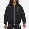 Jordan Zion Flight Embroidered Letter Bomber Cotton Jacket Men Outerwear Black DJ5868-010