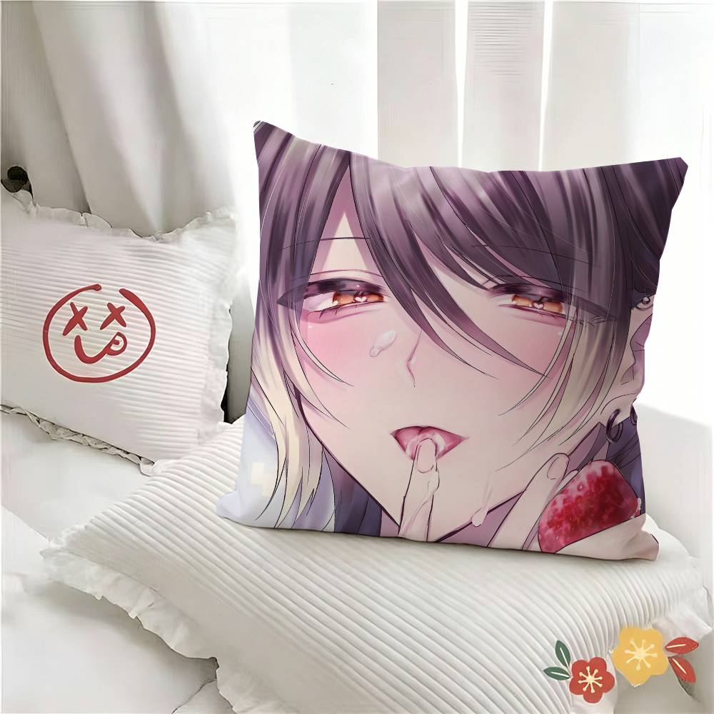 pc Anime Kasurich Pillow Case Fashion Square Pillowcase Bedroom Sofa Room Ins Decoration Leisure