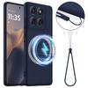 For Motorola Edge (2025) 5G Case Compatible with MagSafe Anti-Drop Liquid Silicone Phone Cover
