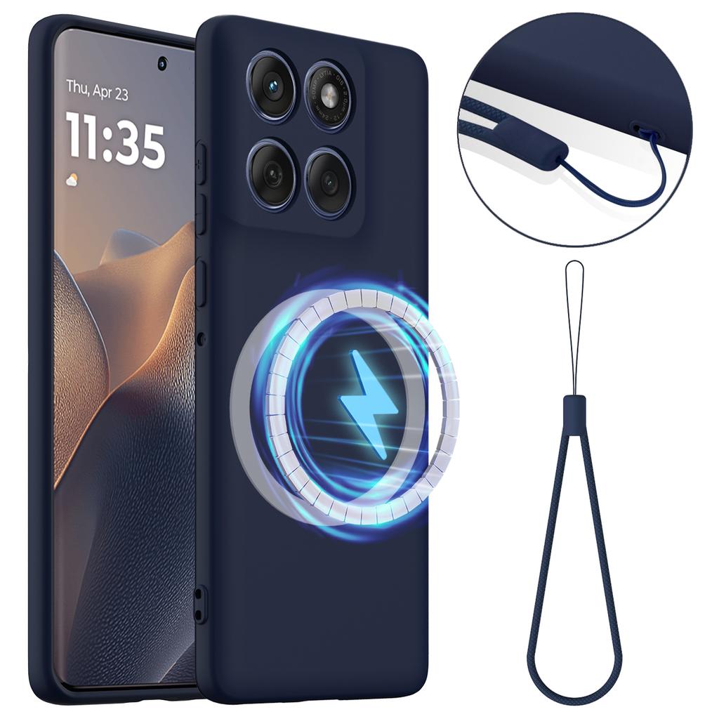 For Motorola Edge (2025) 5G Case Compatible with MagSafe Anti-Drop Liquid Silicone Phone Cover