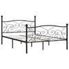 VidaXL Bed Frame and Slat Base Black Metal 120 X 200 Cm
