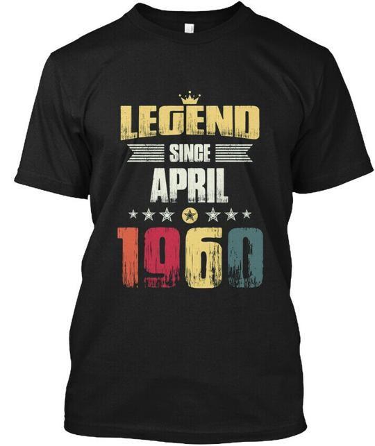 Vintage Legende Seit April 1960 T-Shirt Hergestellt in den USA Größe S bis 5XL