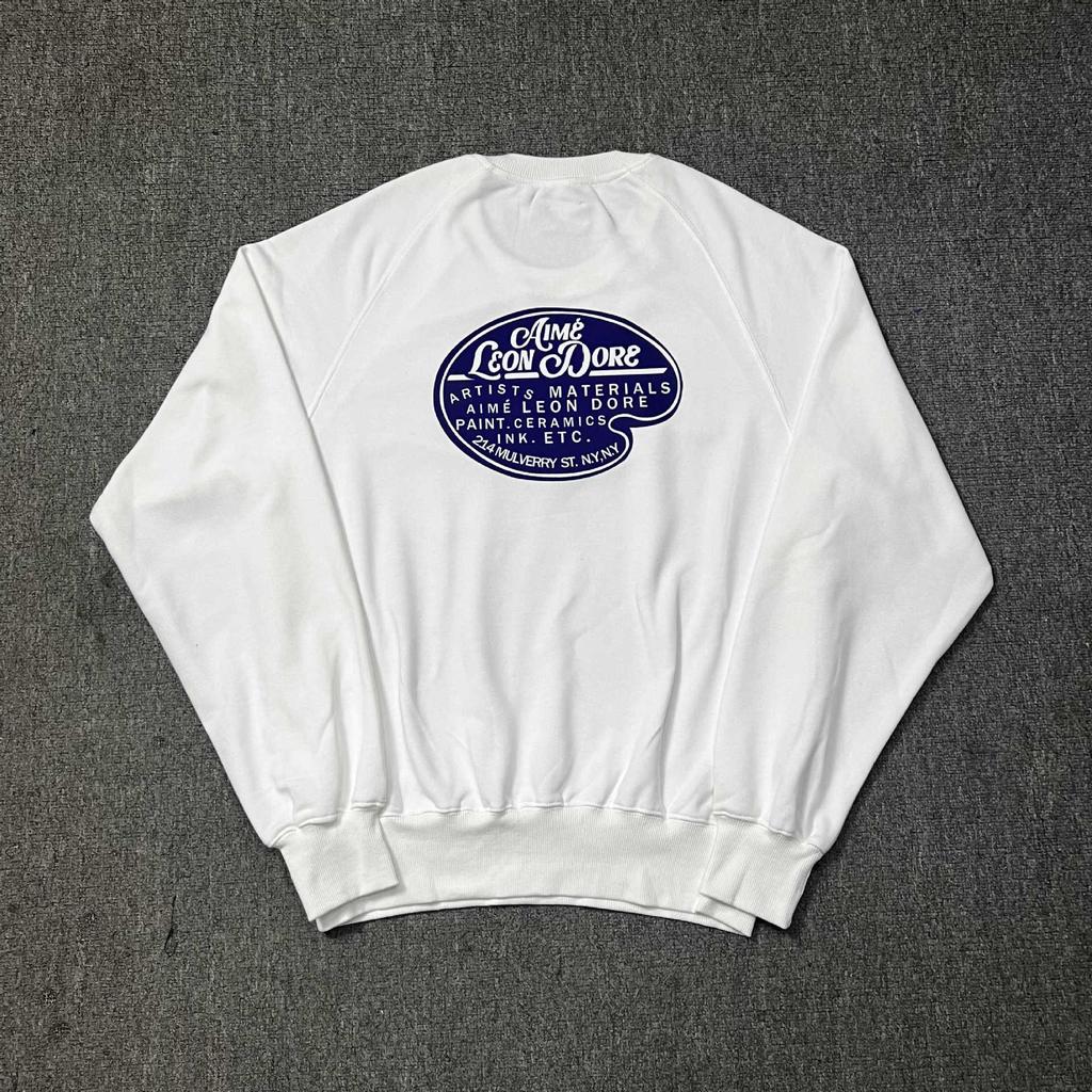 Aime New York Queens Landmark Print Round Neck Sweatshirt - Versatile Men's Hoodie
