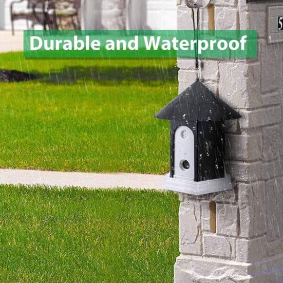 Dog Ultrasonic Bark Control Device Adjustable House Shape Pet Anti-Barking Device