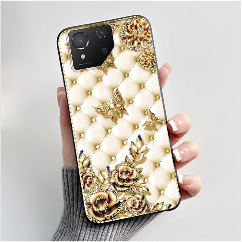 Casing For Asus ROG Phone 8 Phone8 ROG8 Pro Case Luxury Dragon Cute Cool Boys Girls Slim Black Matte Soft TPU Back Protect Cover