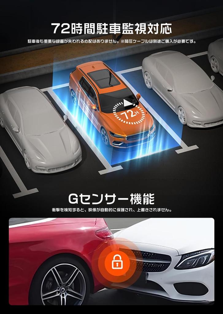 OKYES Latest Front and Rear Dual Dash Cam with 4K Front and Rear Smartphone Power Easy Image Adjustable High Temperature LED Signal Compatible with