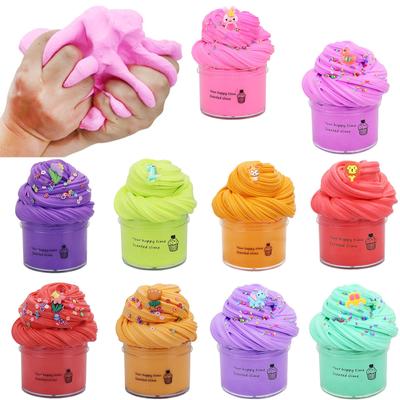 (H0826)DIY Slime Supplies Fruit Slime Aromatherapy Pressure Children Slime Toy(70ml)