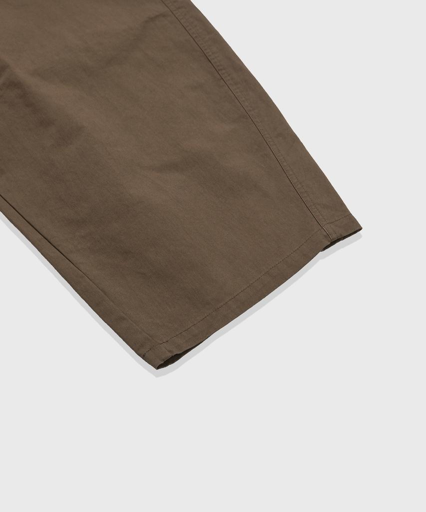 KIIMUIR Curved Wide Cotton Pants_Brown [Select Belt/Keyring]