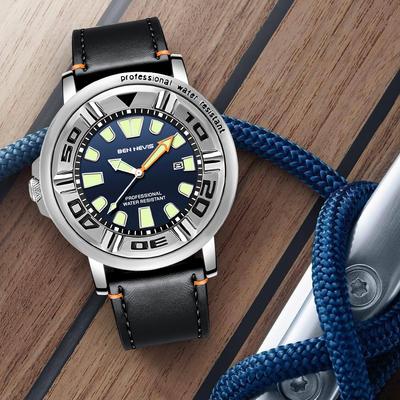 Unique Design Top Brand Luxury Business Men's Quartz Watch Waterproof Sports Watch Calendar Fashion Luminous Leather Male Clock